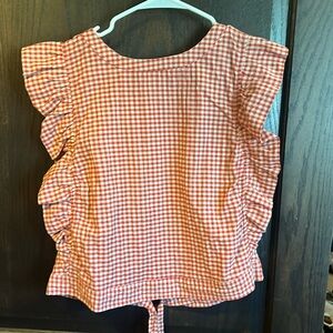 Cute pinup style pinafore blouse